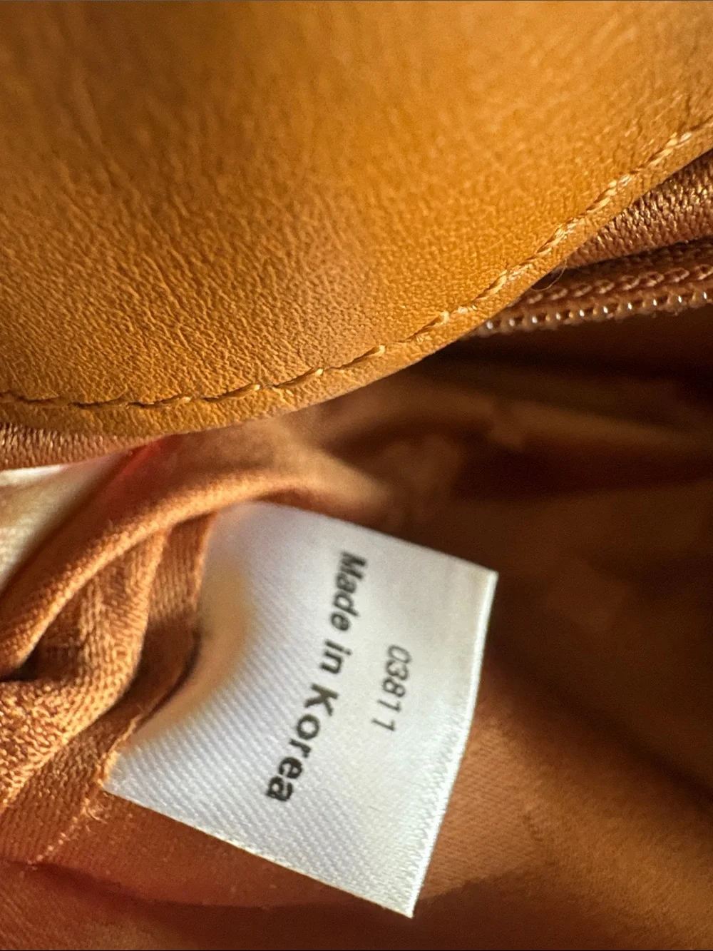 MCM COGNAC VISETOS BOSTON SATCHEL / TOP HANDLE BAG